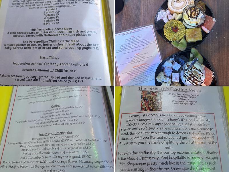 Persepolis Menu
