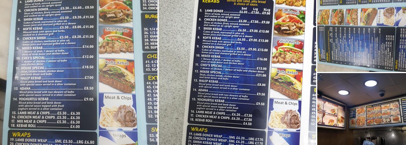 New Eltham Grill Menu