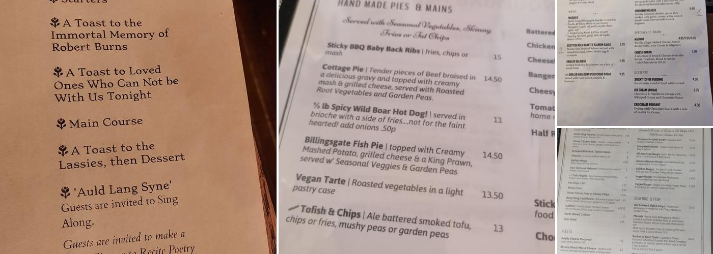 The Conquering Hero Menu