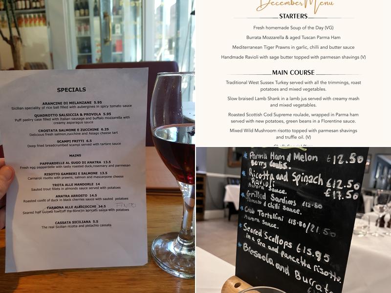 The Italian Taste Menu