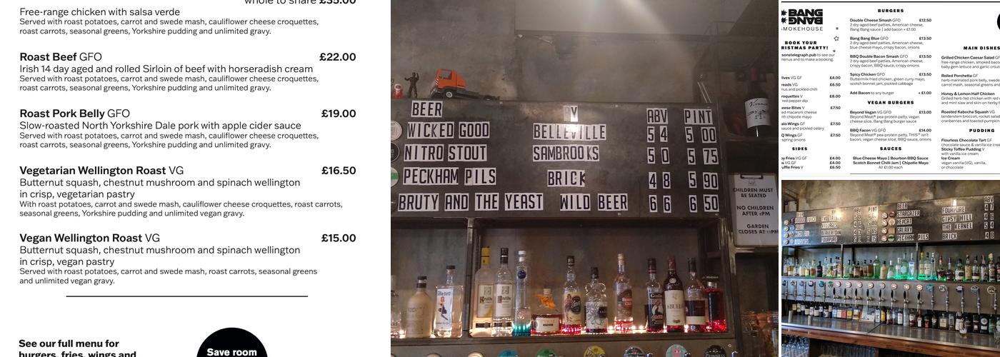 Watsons General Telegraph Menu