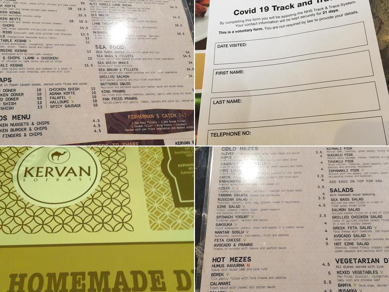 Kervan Sofrasi Edmonton Menu