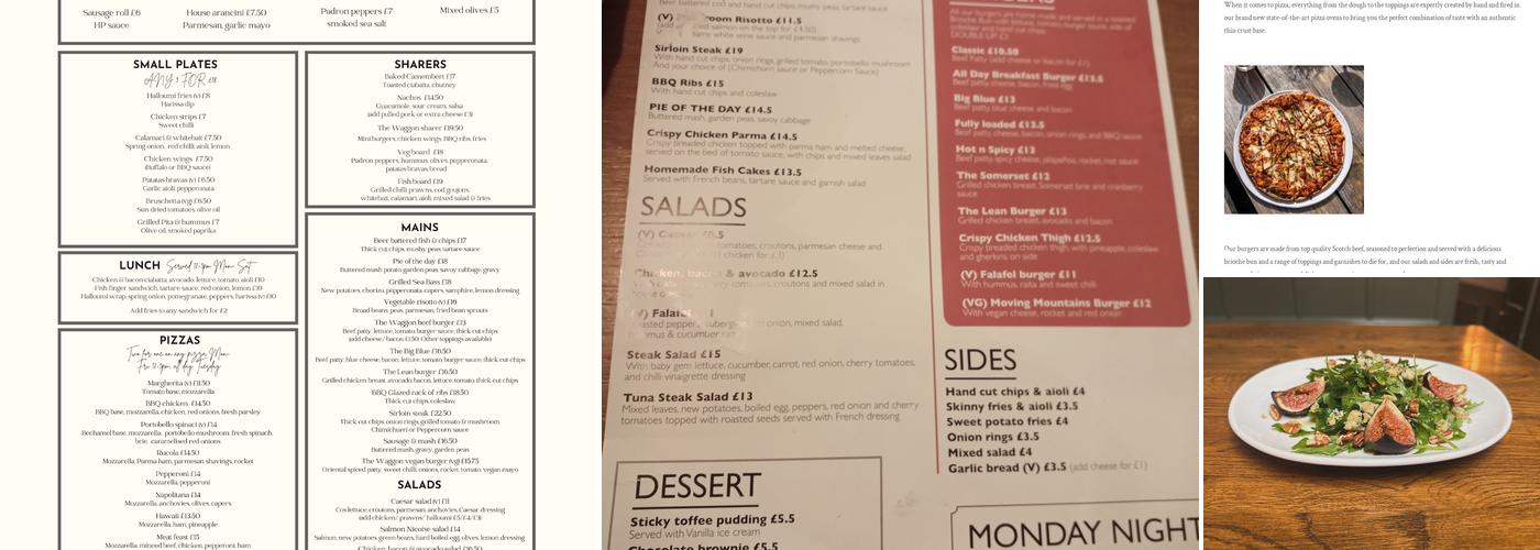 Waggon & Horses Surbiton Menu