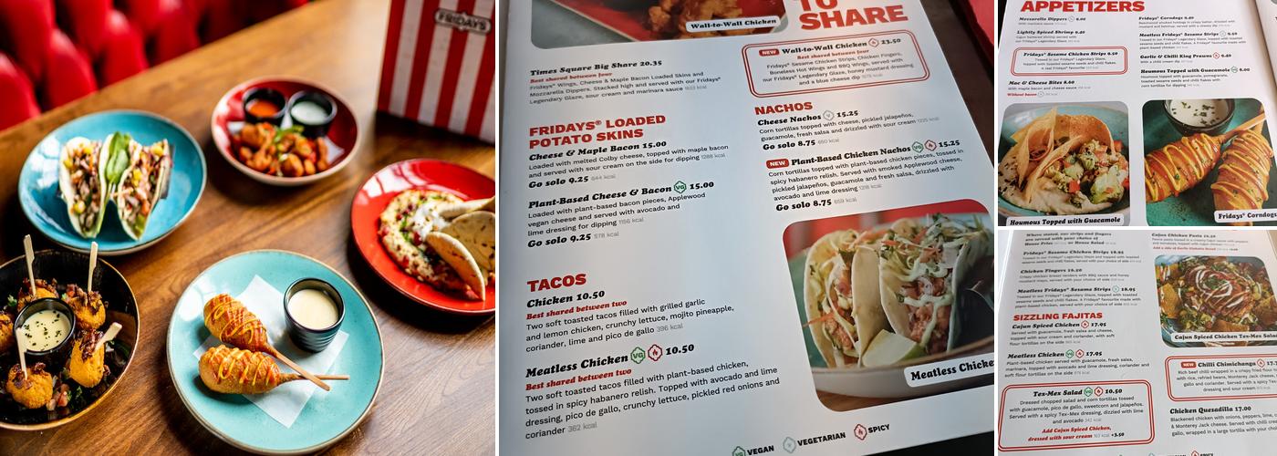TGI Fridays Menu