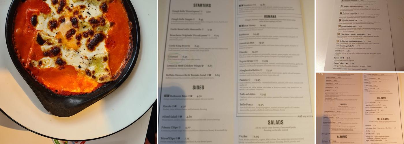 Pizza Express Menu
