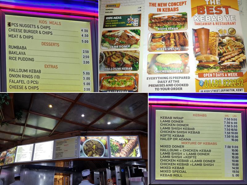 The Best Kebab Ye Menu
