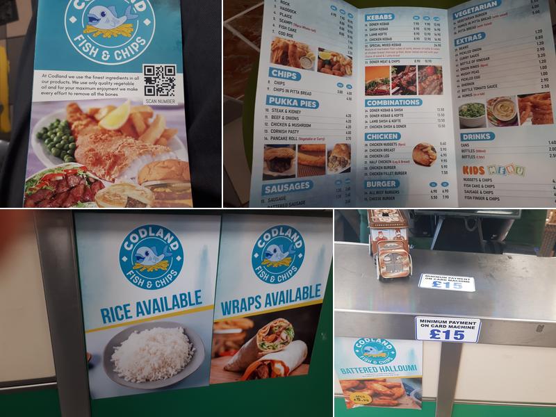 Codland Fish & Chips Menu