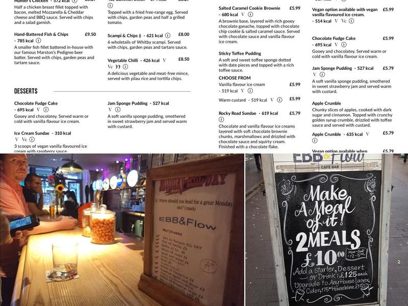 EBB & Flow Sutton Menu