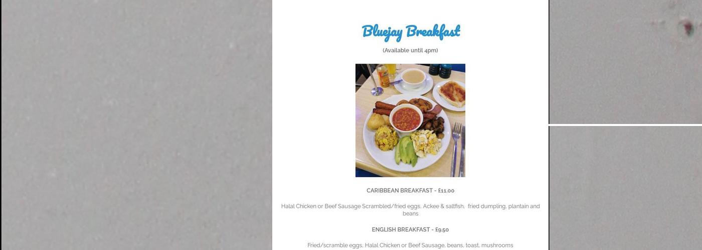 Bluejay Cafe London Menu