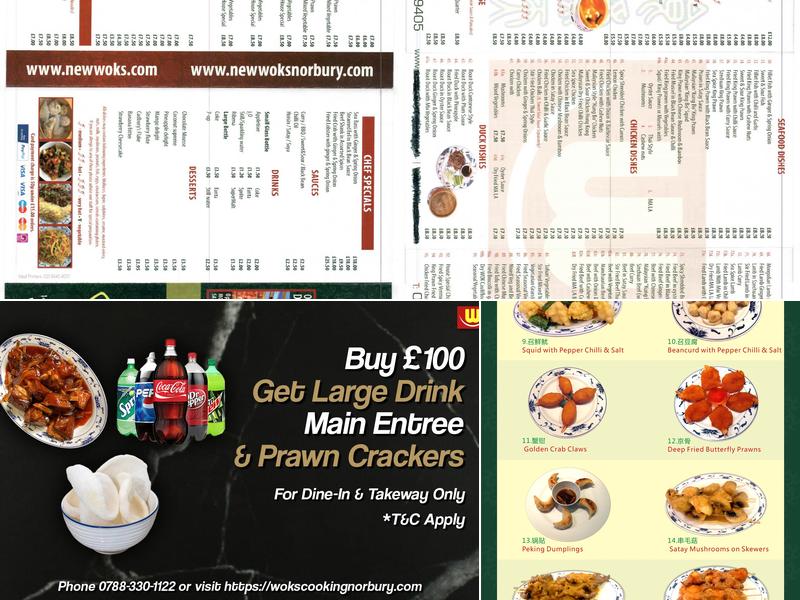 Woks Cooking Halal Chinese Restaurant Menu