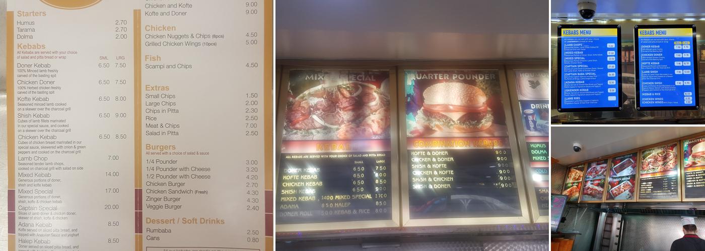 Best Kebab Ye Menu
