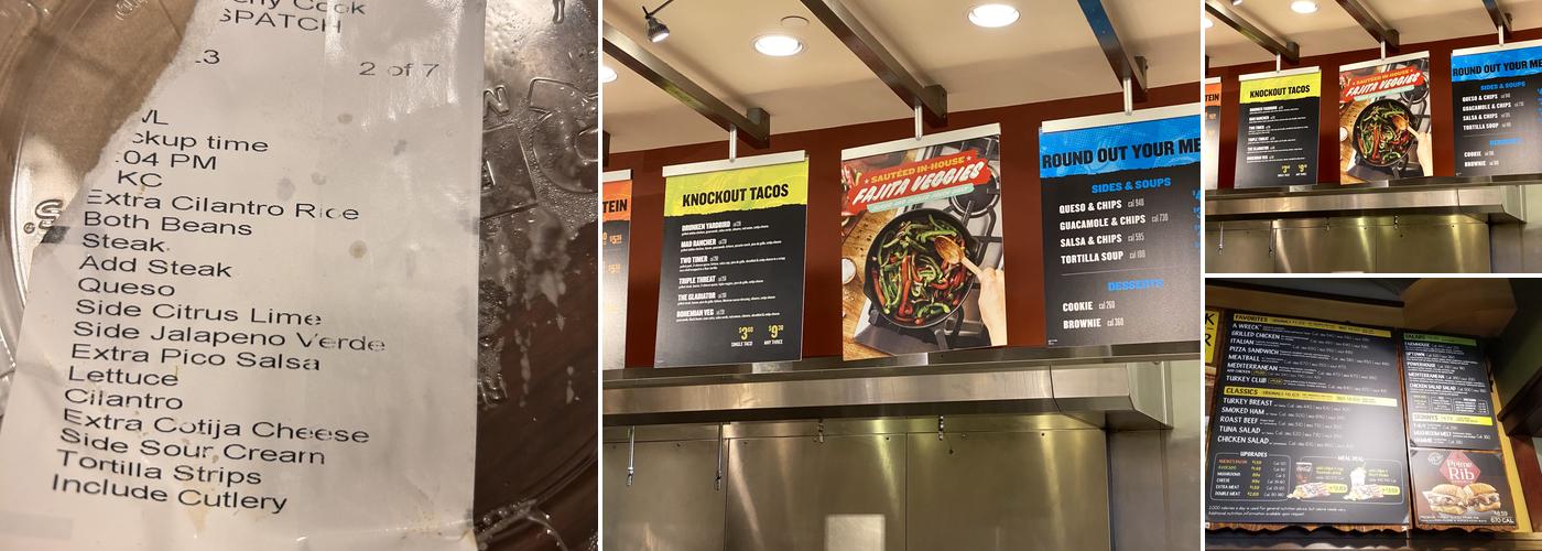 QDOBA Mexican Eats Menu