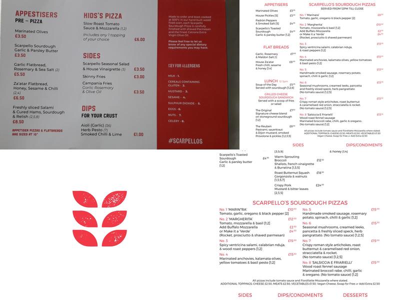 Scarpello & Co Bakehouse & Pizzeria Menu