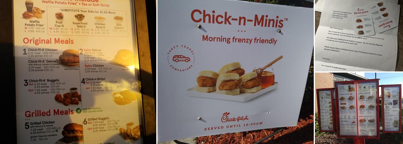 Chick-fil-A Menu