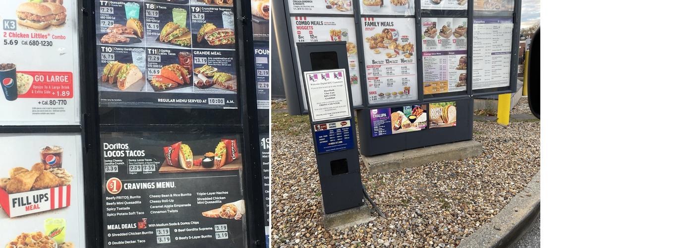 Taco Bell / KFC Menu