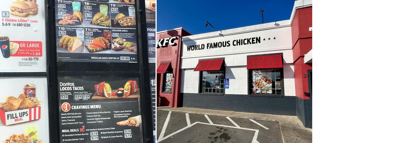 KFC Menu