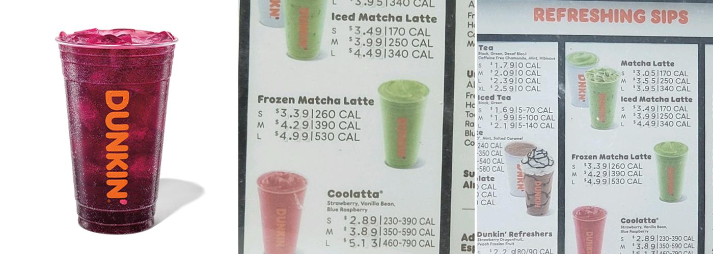 Dunkin' Menu