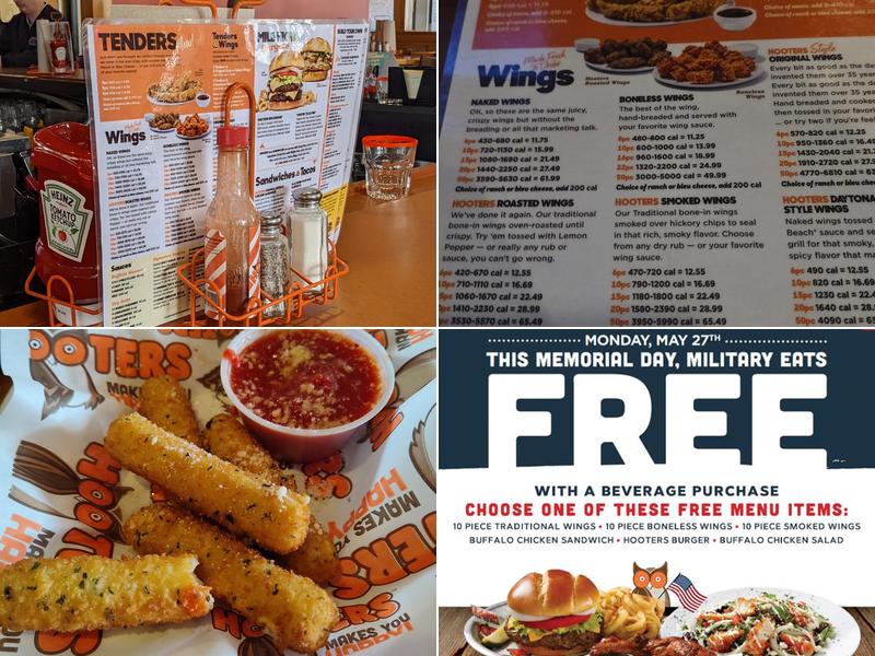 Hooters Menu