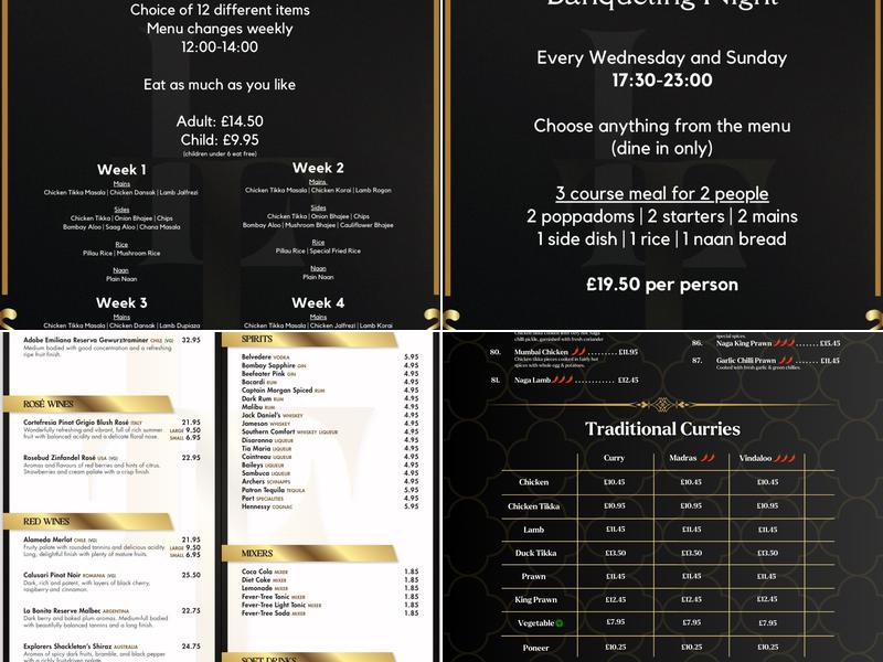 Longfield Tandoori Menu