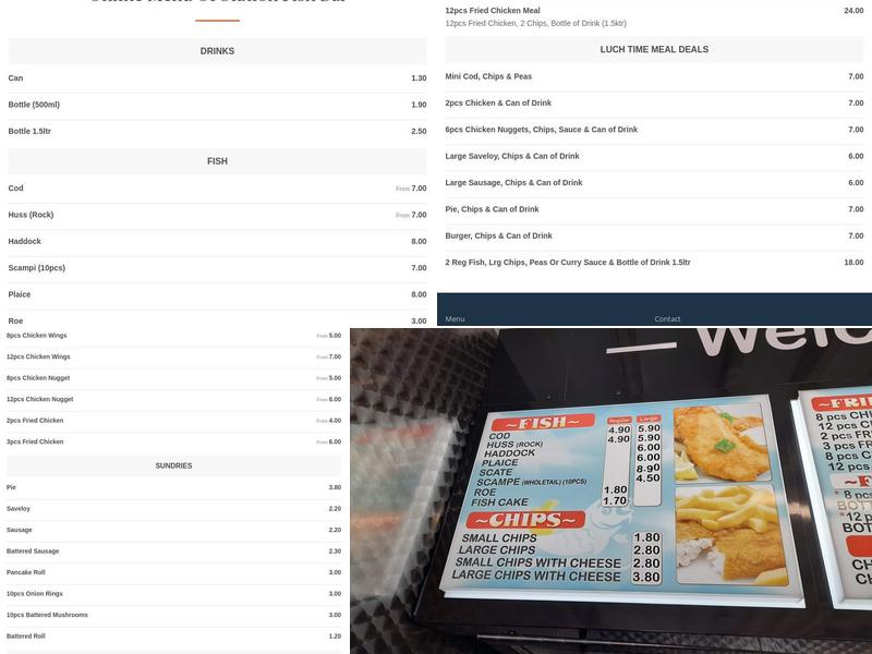 Station Fish Bar Menu