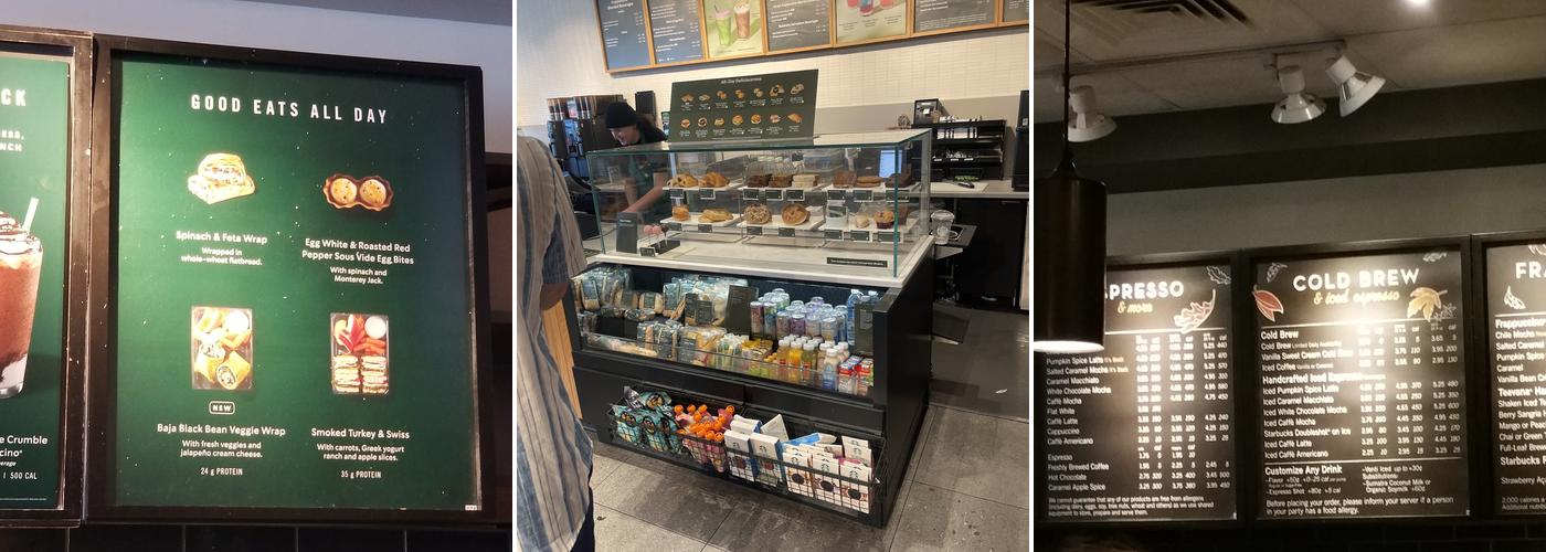 Starbucks Coffee Company Menu