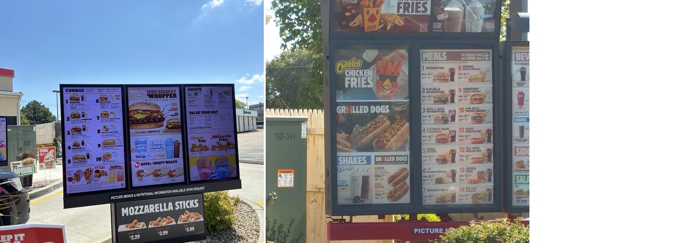Burger King Menu
