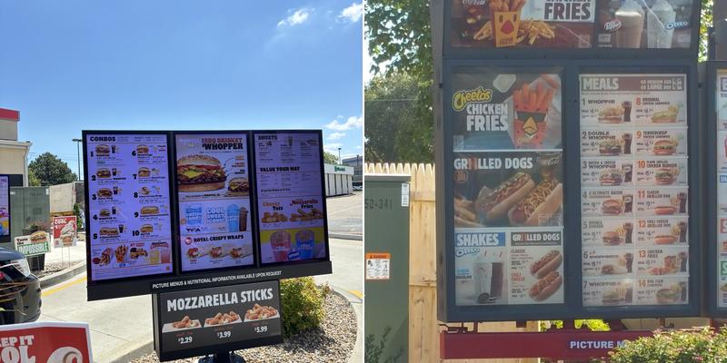 Burger King Menu