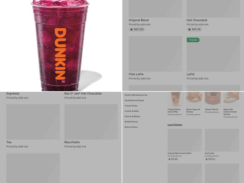Dunkin' Menu