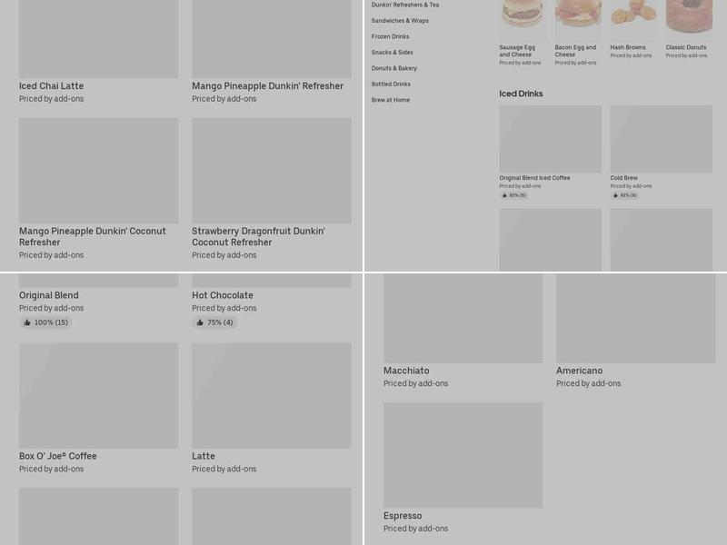Dunkin' Menu