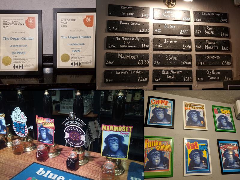 The Organ Grinder Menu