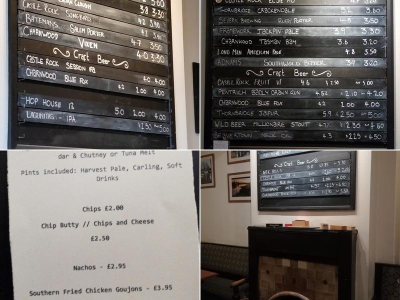 The Swan In The Rushes Menu