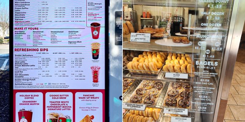 Dunkin' Menu
