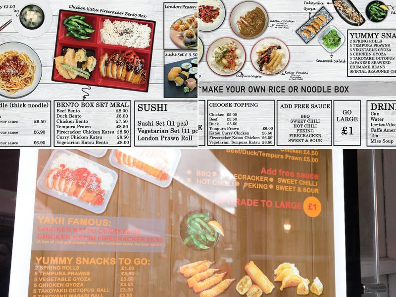 Yakii Express Menu