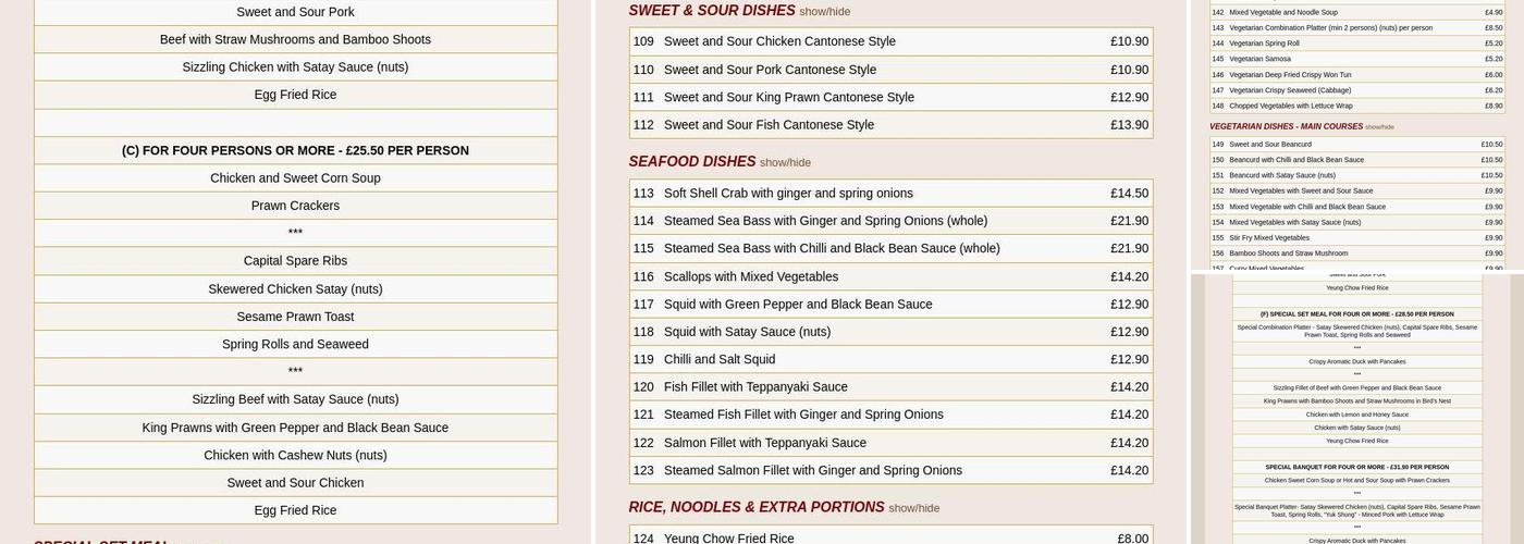 Laughing Buddha Restaurant Menu