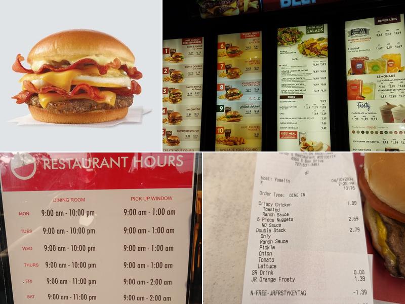 Wendy's Menu