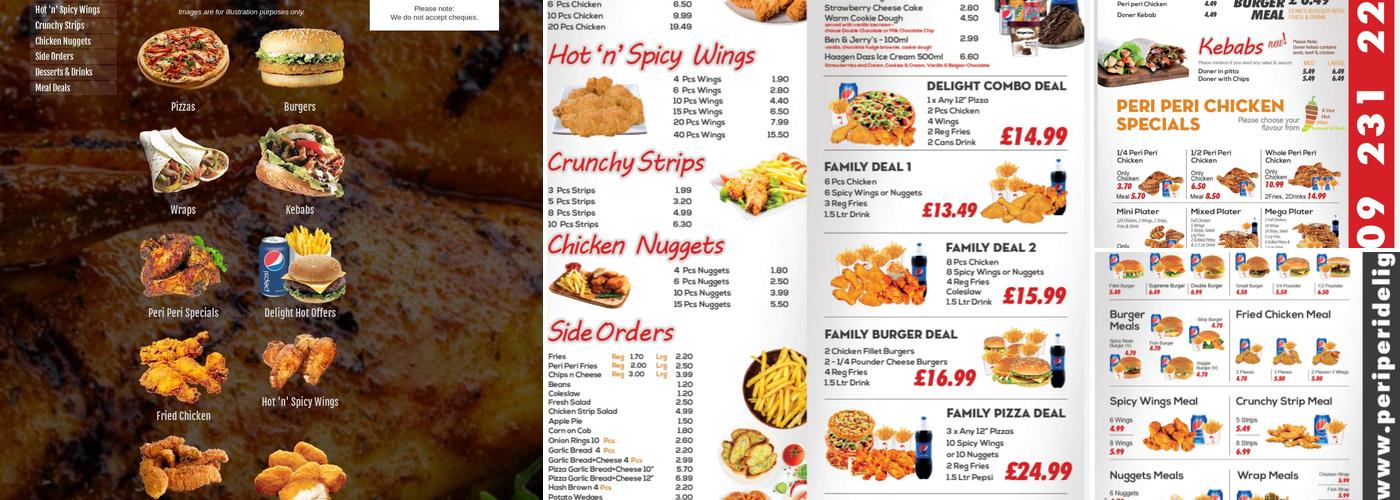 Peri Peri Delight Menu