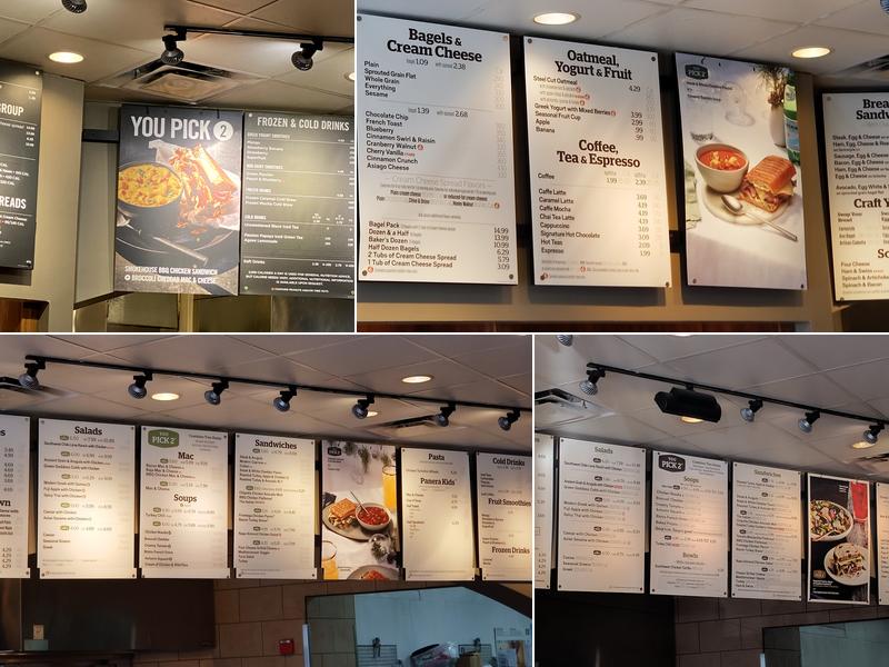 Panera Bread Menu