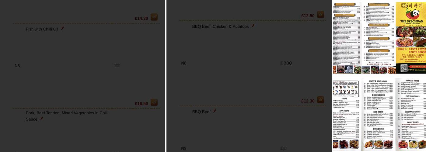 The Szechuan Restaurant Menu