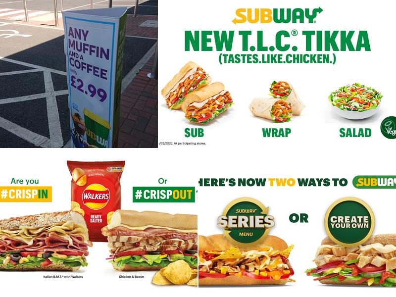 Subway Menu