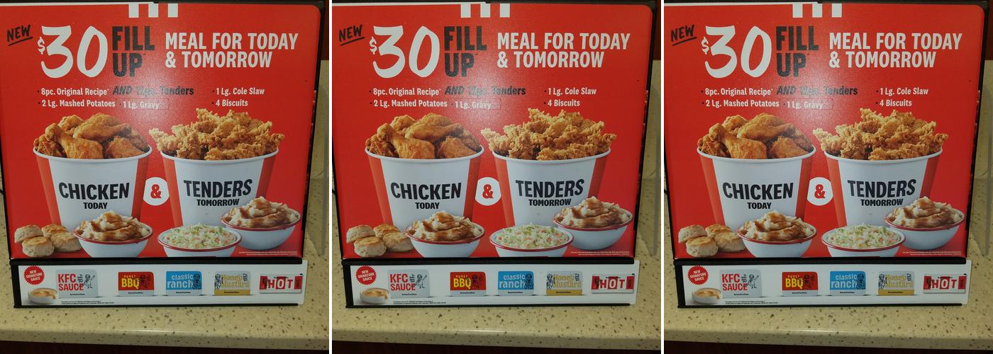 KFC Menu