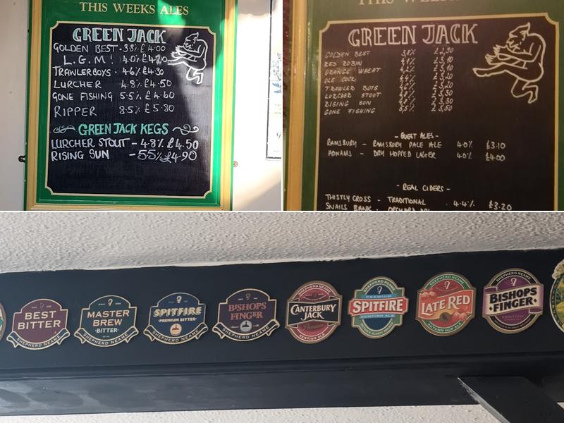 The Triangle Tavern Menu