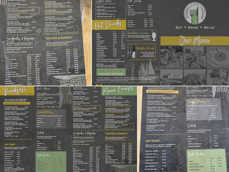 Everitt Park Café & Bar Menu