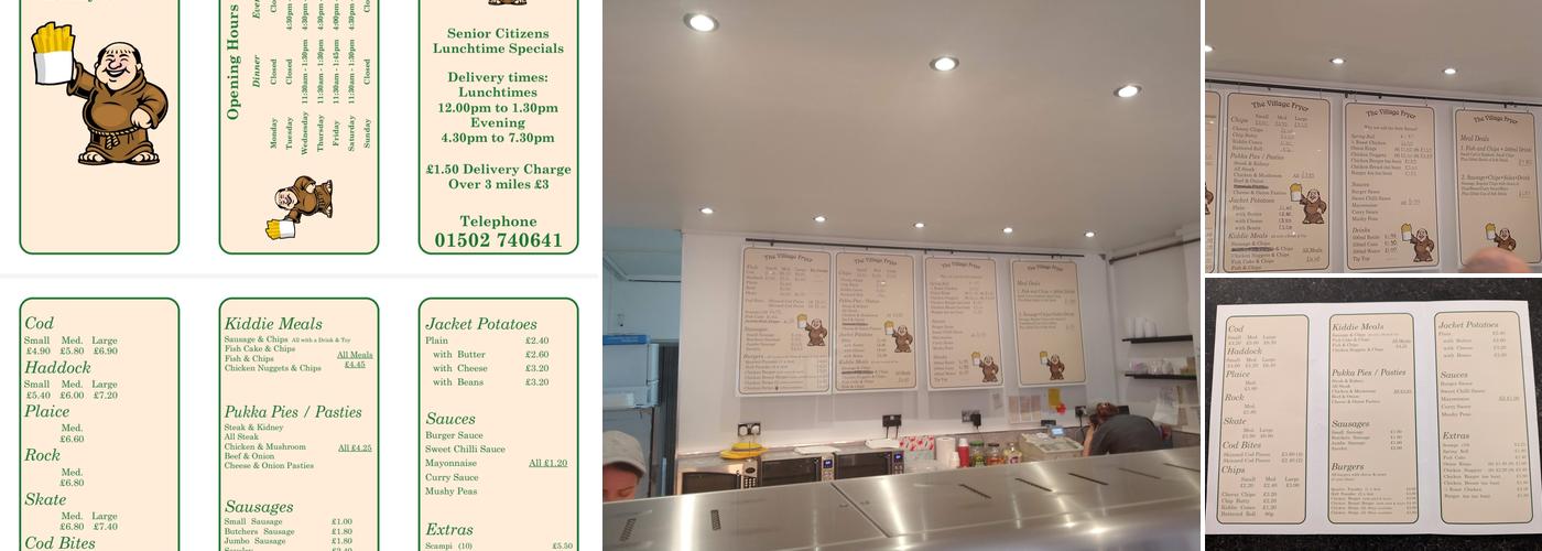The Village Fryer Menu
