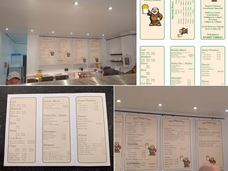 The Village Fryer Menu