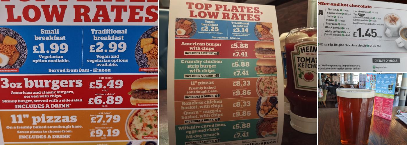 The Joseph Conrad - JD Wetherspoon Menu