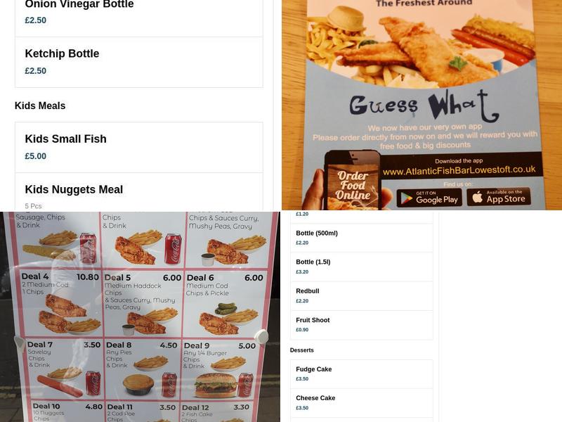 Atlantic Fish Bar Menu