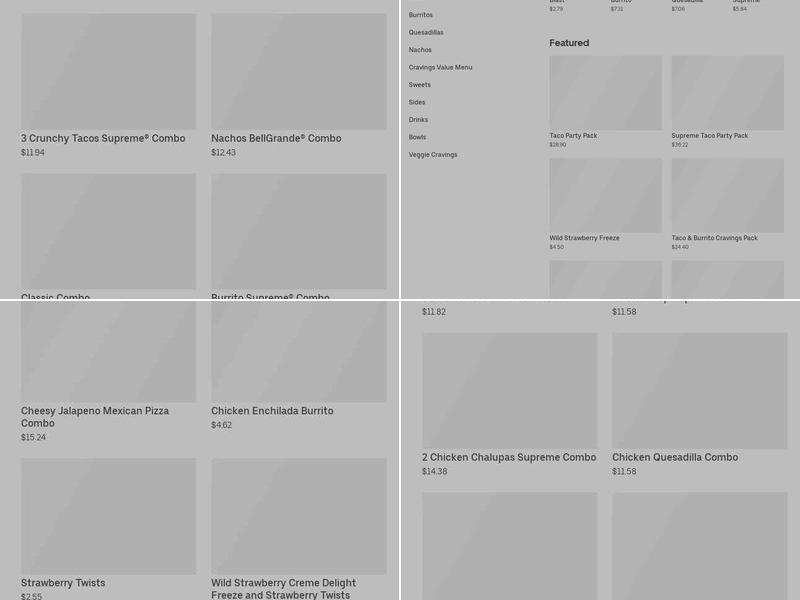 Taco Bell Menu