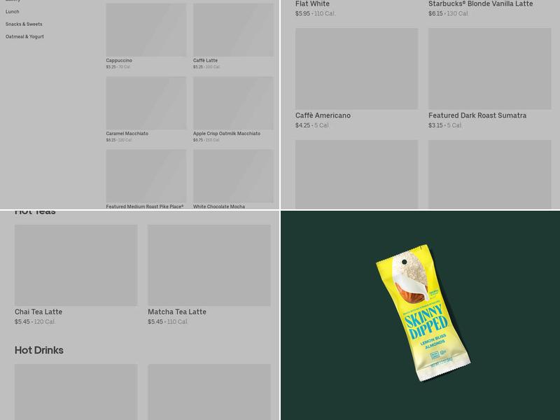 Starbucks Menu