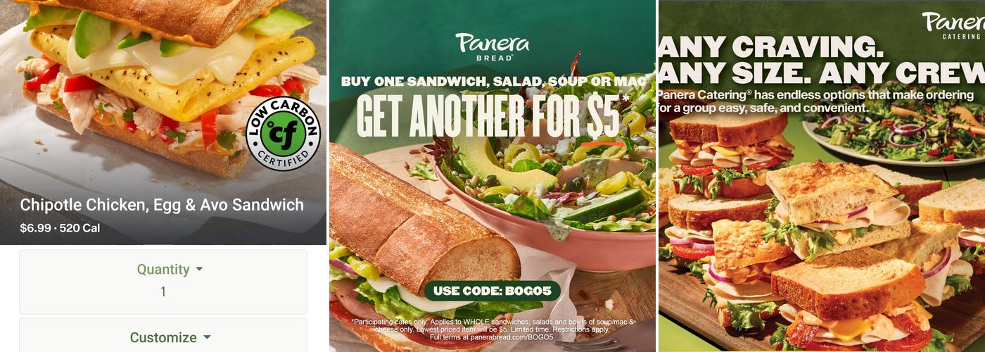 Panera Bread Menu