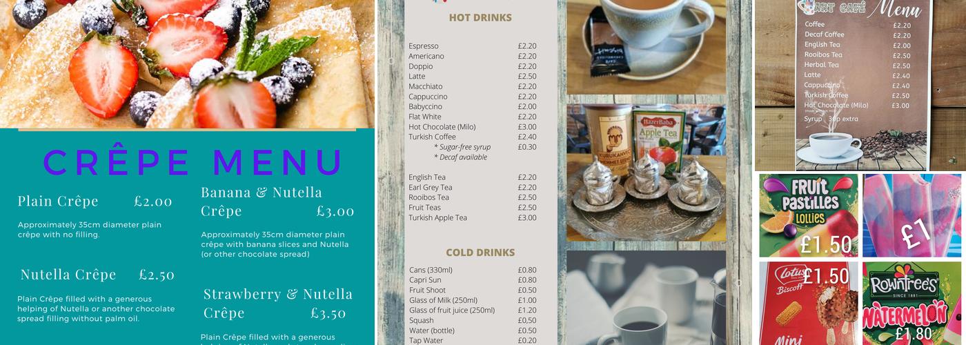 Woodworks Art Cafe Menu